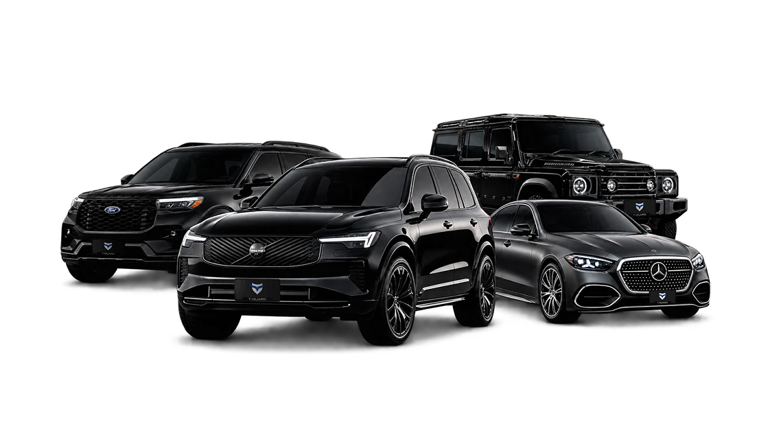 Flotilla de autos blindados T-Guard