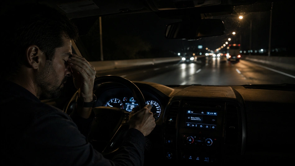 Vehículo blindado circulando por carretera como parte de un traslado con manejo defensivo.