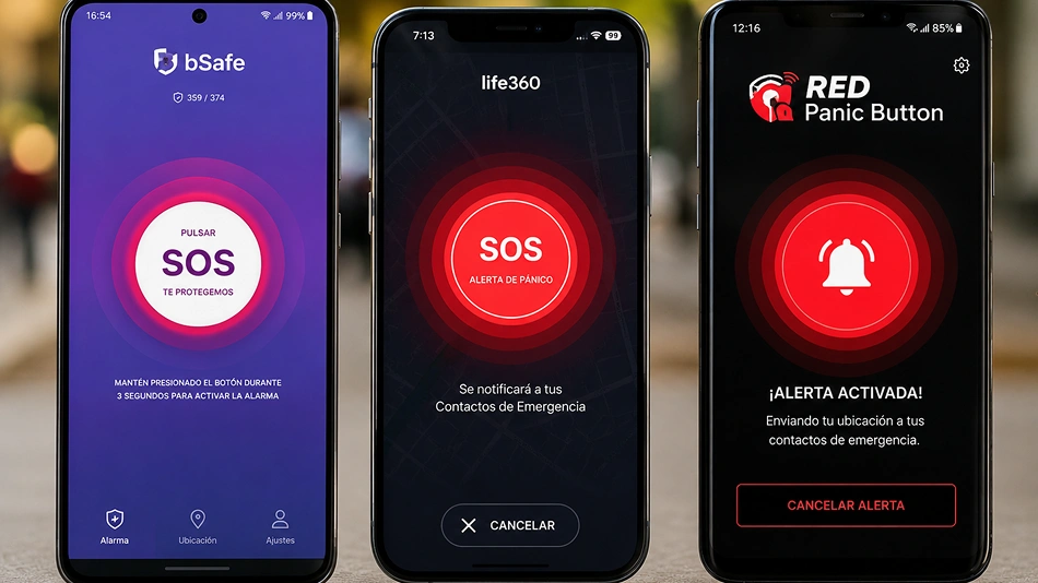 Aplicación de seguridad con monitoreo en tiempo real para traslados ejecutivos.
